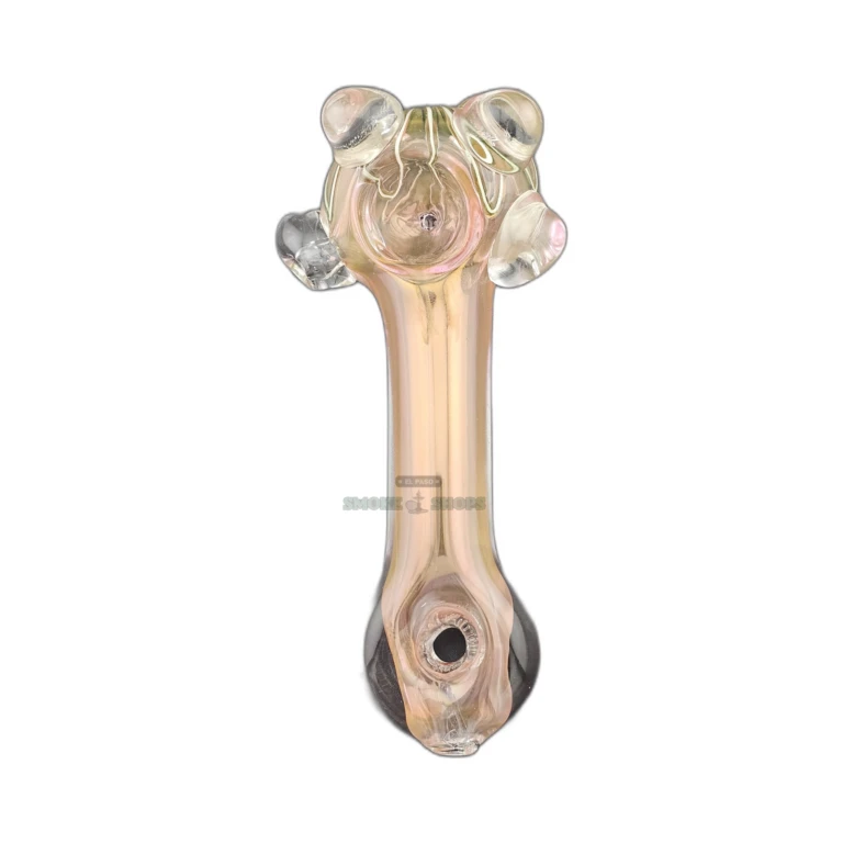 Bachelorette Prize pink and green glass spoon pipe in El Paso, stands upright with 3mm borosilicate wall, pick up today