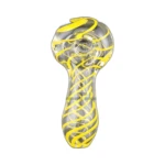 Black Lines Wrap Around Glass Spoon Pipe in El Paso thumbnail