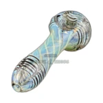 Blue and White Striped Glass Spoon Pipe in El Paso thumbnail