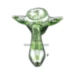Clear Green Yoda Glass Spoon Pipe in El Paso thumbnail