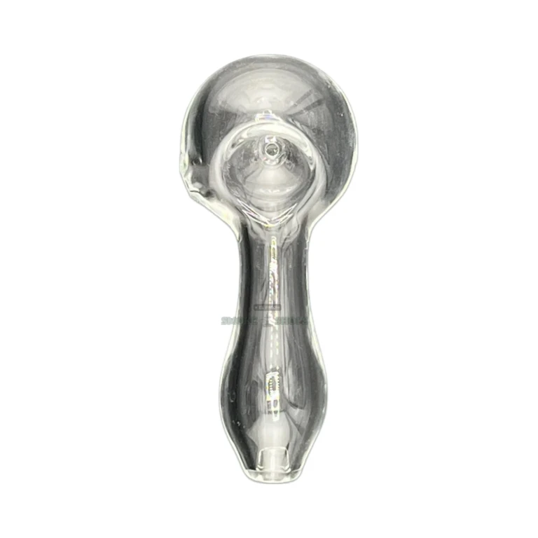 Clear HI90 glass spoon pipe bowl close-up in El Paso, medium clear borosilicate bowl for tobacco use, pick up today