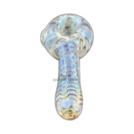 Color-Changing Red and Brown Line Glass Spoon Pipe in El Paso thumbnail