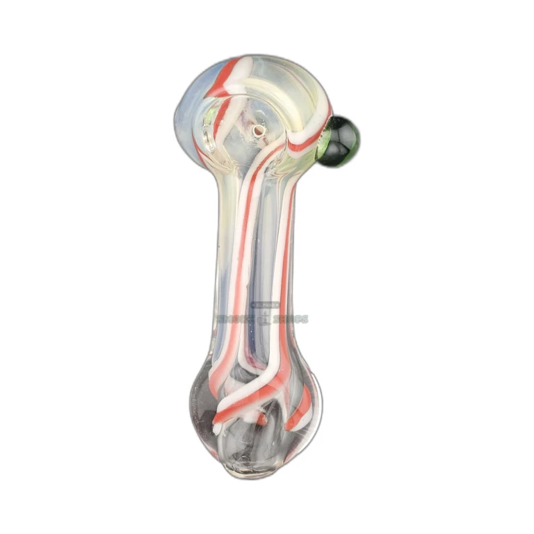 Color Line borosilicate spoon pipe in El Paso, rounded 7mm mouthpiece and left-side carb hole, in stock now