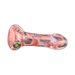 Colored Horizontal Lining Glass Spoon Pipe in El Paso thumbnail
