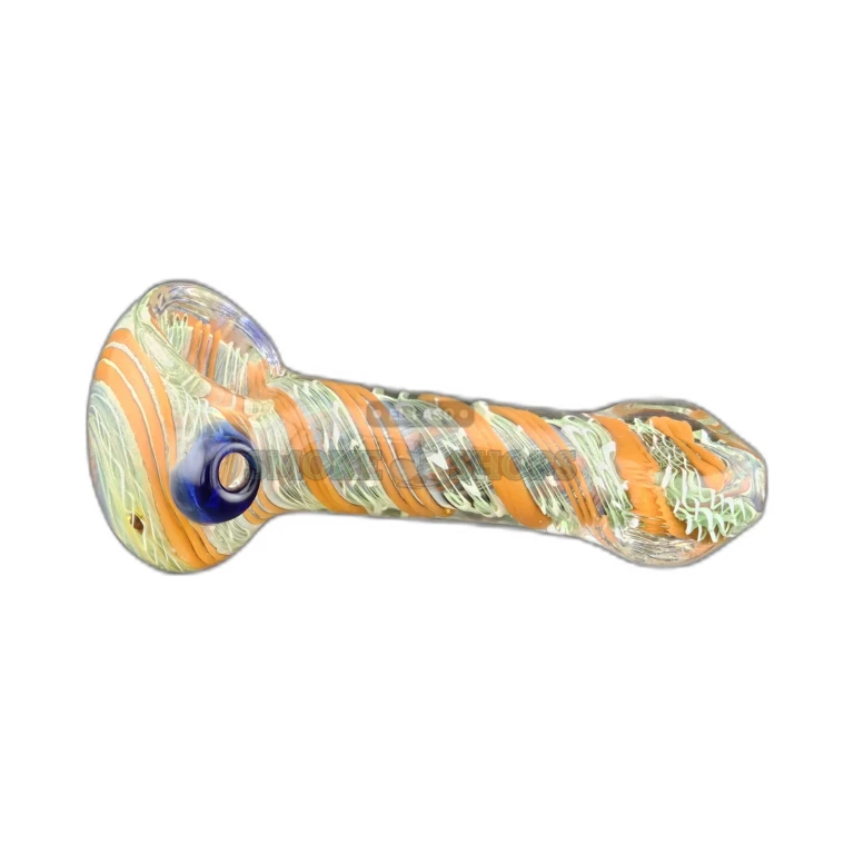 Flat end glass spoon pipe in El Paso, 5mm left-side carb hole and borosilicate body, in stock today, same-day pickup