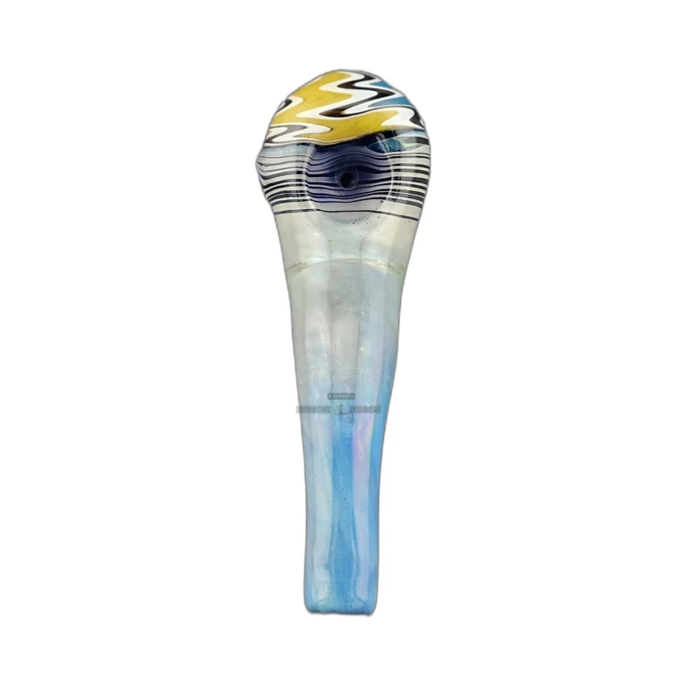 Grateful glass sherlock pipe bowl close-up in El Paso, medium worked bowl for tobacco use, pick up today