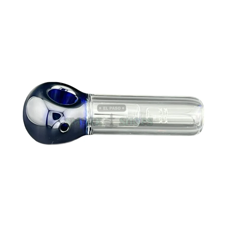 HI59 inside-out glass spoon pipe in El Paso, borosilicate body with a rounded mouthpiece, same-day pickup