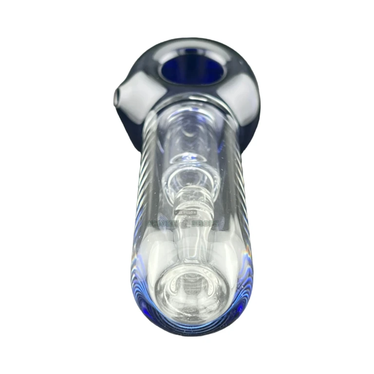 HI59 glass spoon pipe colored head close-up in El Paso, medium bowl for tobacco use, in stock and ready today