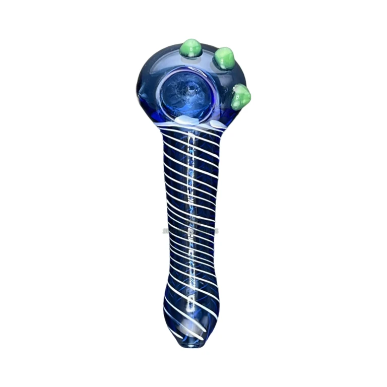 Laveen glass spoon pipe bowl close-up in El Paso, medium 20mm bowl for tobacco use, stands upright