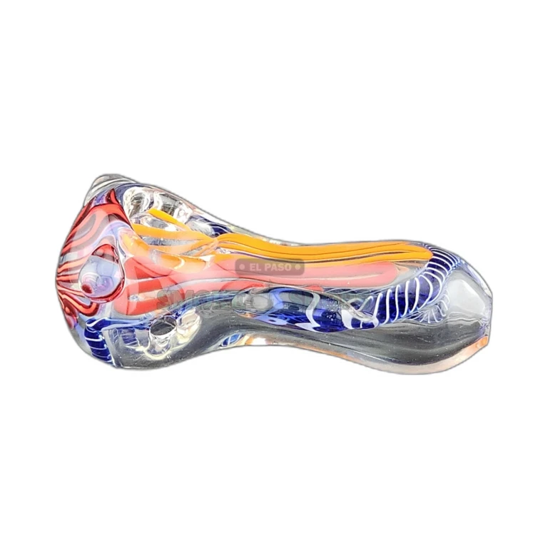 Mini String Flower borosilicate chillum pipe in El Paso, straight tube with 3mm left-side carb hole, in stock today