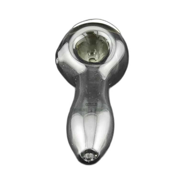 Minion face glass spoon pipe in El Paso, green glass base and rounded mouthpiece, same-day pickup today