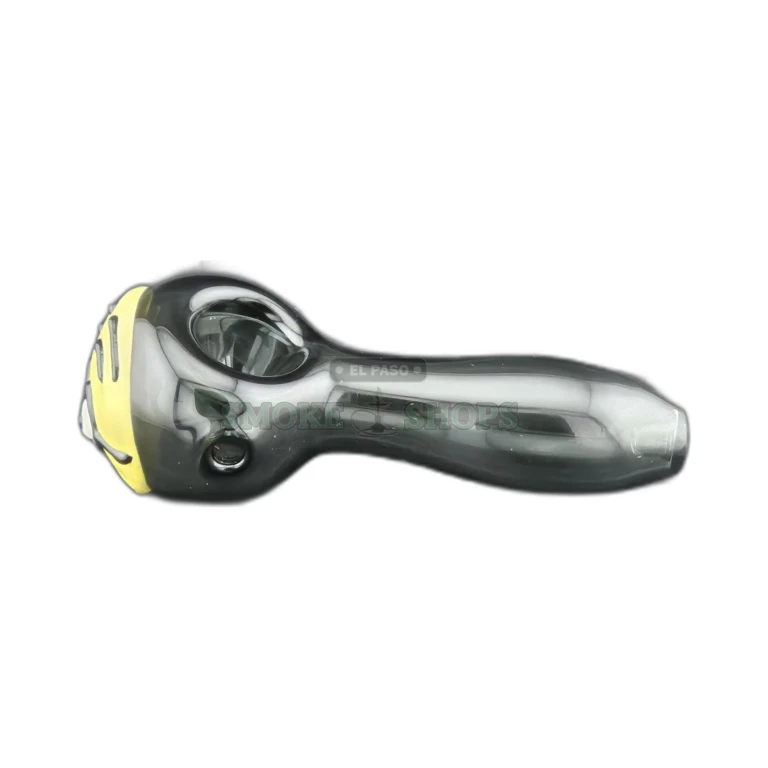 Green worked-glass Minion spoon pipe in El Paso, bowl and 4mm carb hole, in stock at our El Paso locations