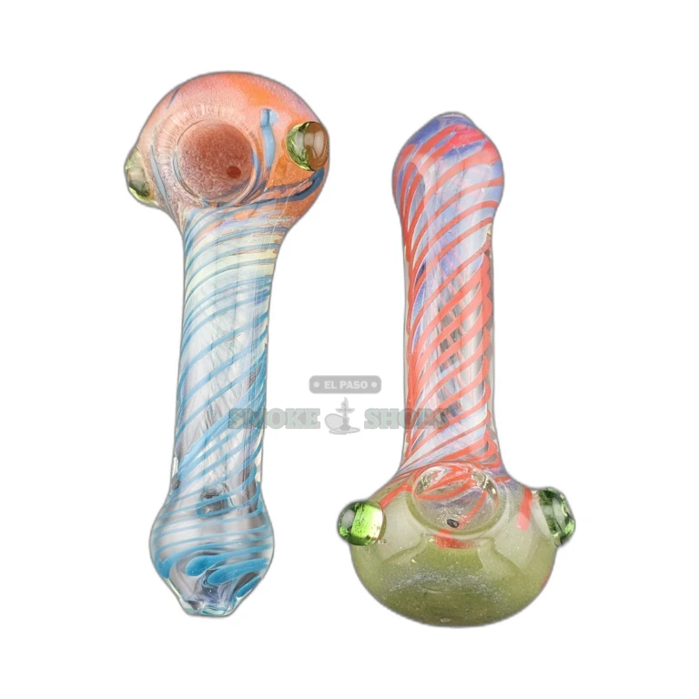 Netted Frit VS20 glass spoon pipe bowl close-up in El Paso, 20mm bowl for tobacco use, pick up today