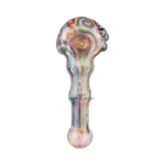 Pink Line Work Glass Spoon Pipe in El Paso thumbnail