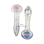 Red-Blue Line Inside-Out Glass Spoon Pipe in El Paso thumbnail