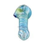 Ribbon Frit Swirl Glass Spoon Pipe in El Paso thumbnail