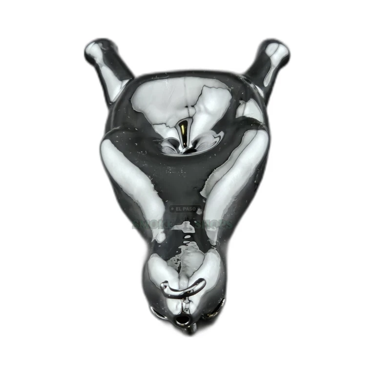 Solid black Seal NN268 glass spoon pipe in El Paso, bumped borosilicate body, same-day pickup at our locations