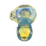 Striped Clear Fumed Glass Spoon Pipe in El Paso thumbnail