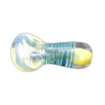 Striped Clear Fumed Glass Spoon Pipe in El Paso thumbnail