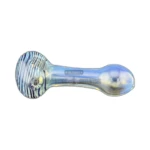 Swirl Tip Blue and Black Glass Spoon Pipe in El Paso thumbnail