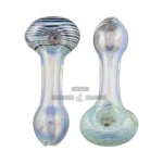 Swirl Tip Blue and Black Glass Spoon Pipe in El Paso thumbnail