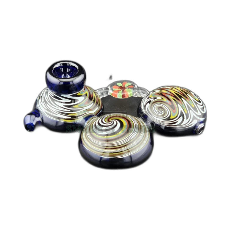 Triple Trippy Grateful glass spoon pipe in El Paso, smooth 2mm borosilicate wall, stands upright on its own