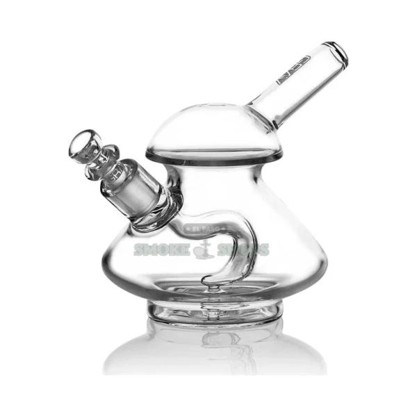 GRAV Wobble Bubbler in El Paso, clear 5-inch glass water pipe with hook downstem and mushroom dome, same-day pickup