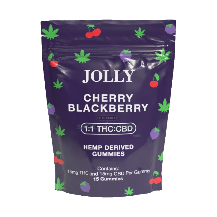 Jolly Gummy 1:1 15pc Pouch Jolly Cherry Blackberry at El Paso Smoke Shop, in stock in El Paso for same-day pickup