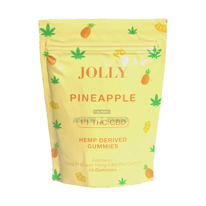 Jolly Gummy 1:1 15pc Pouch Jolly Pineapple at El Paso Smoke Shop, in stock in El Paso for same-day pickup