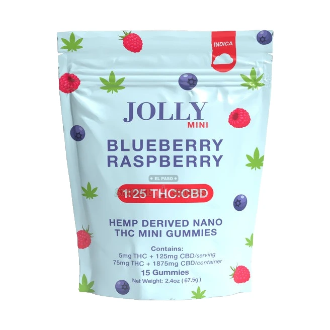 Jolly Nano Gummy 1:25 15ct Pouch Gummy Blueberry Raspberry at El Paso Smoke Shop, in stock in El Paso for same-day pickup