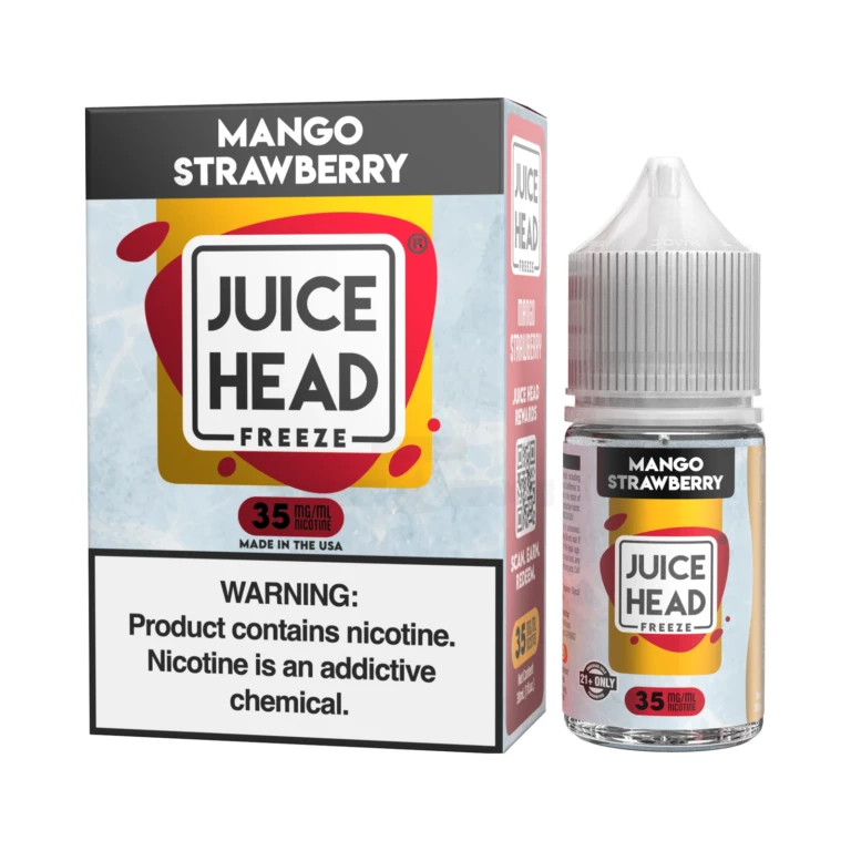 JuiceHead Juice Head Nicotine Salt E-Juice 30mL Mango Strawbrry 35mg at El Paso Smoke Shop, in stock in El Paso for same-day 
