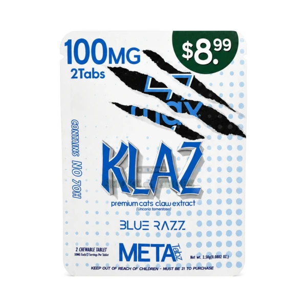 Cats Claw Extract 2pk 100mg Tablets Klaz Blues Razz at El Paso Smoke Shop, in stock in El Paso for same-day pickup