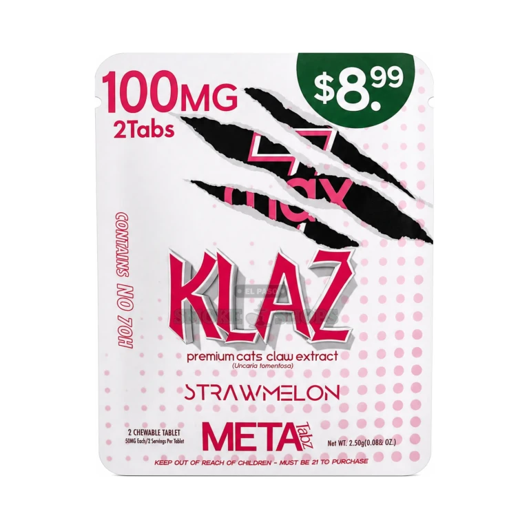 Cats Claw Extract 2pk 100mg Tablets Klaz Strawberry at El Paso Smoke Shop, in stock in El Paso for same-day pickup