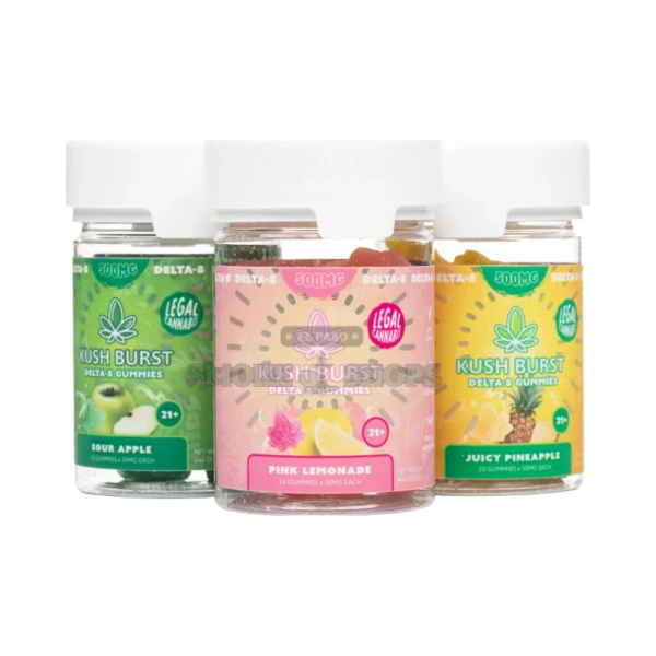 Kush Burst Delta 8 Gummies in El Paso, 500 mg 10-Pack