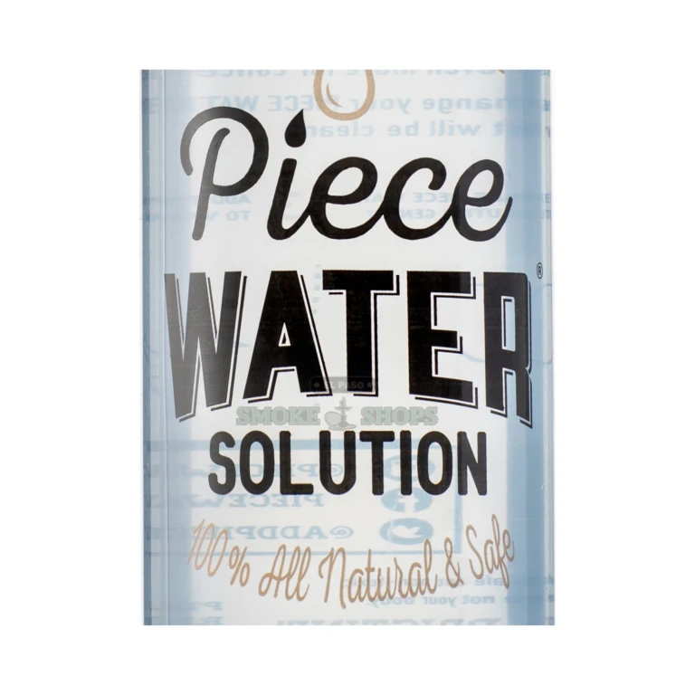 Back label of Piece Water filtration liquid in El Paso, all-natural food-grade mineral, vegetable and fruit blend