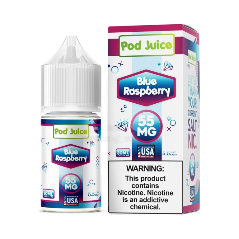 Jewel Pod Pod Juice Salt Nic E-Juice 30mL Blue Raspberry 55mg at El Paso Smoke Shop, in stock in El Paso for same-day pickup