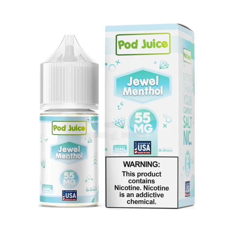 Jewel Pod Pod Juice Salt Nic E-Juice 30mL Jewel Menthol 55mg at El Paso Smoke Shop, in stock in El Paso for same-day pickup