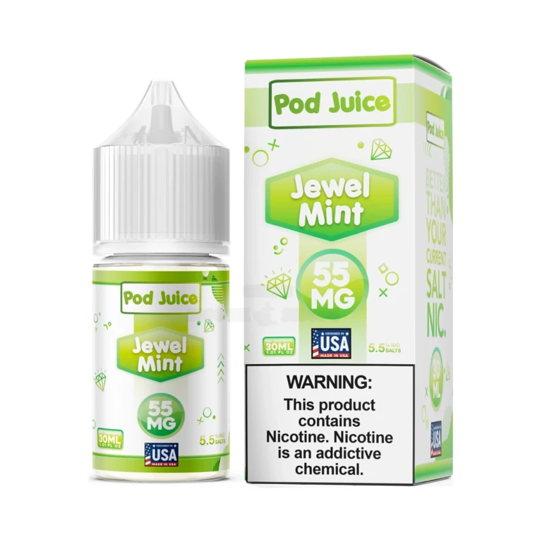 Jewel Pod Pod Juice Salt Nic E-Juice 30mL Jewel Mint 55mg at El Paso Smoke Shop, in stock in El Paso for same-day pickup