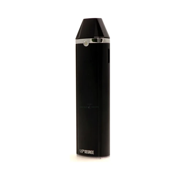 Prohibited 5th Degree dry herb vaporizer close-up in El Paso, single-button control and stainless steel hybrid build here