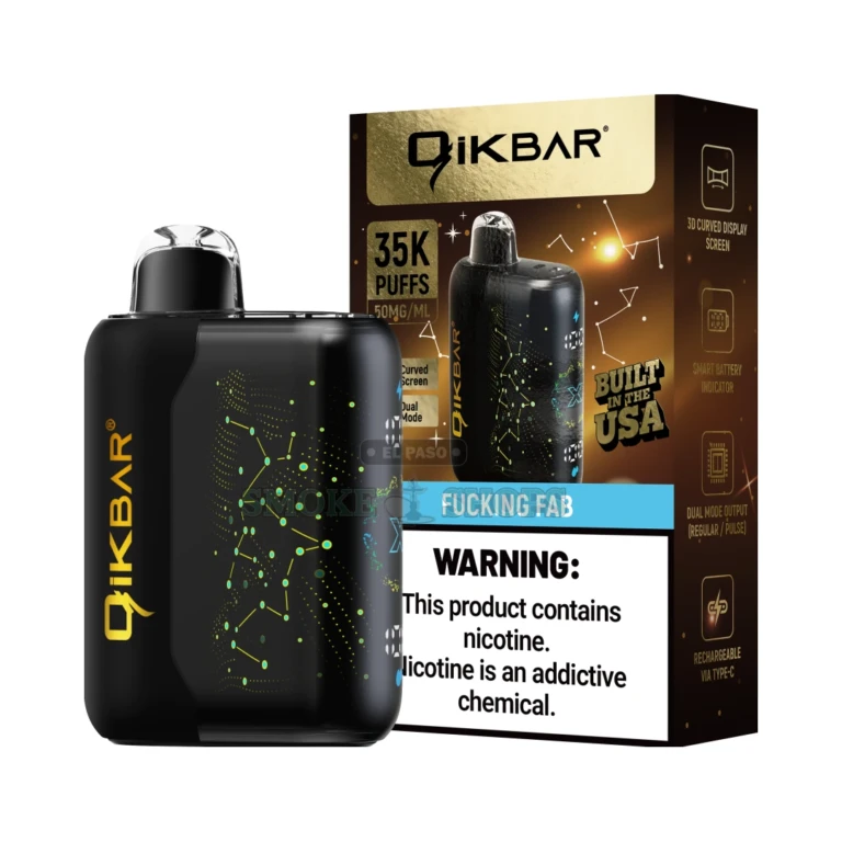 35K Puff Disposable Vape Qikbar Fcuking Fab at El Paso Smoke Shop, in stock in El Paso for same-day pickup