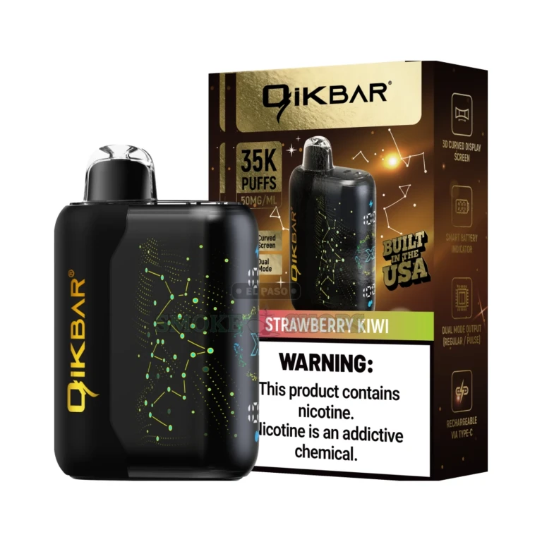 35K Puff Disposable Vape Qikbar Strawberry Kiwi at El Paso Smoke Shop, in stock in El Paso for same-day pickup