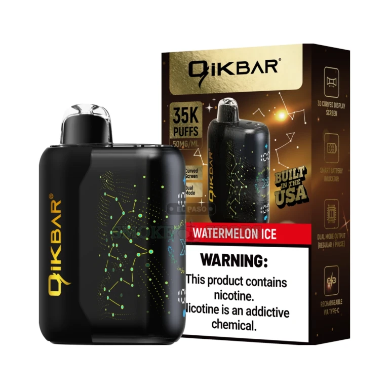 35K Puff Disposable Vape Qikbar Watermelon Ice at El Paso Smoke Shop, in stock in El Paso for same-day pickup
