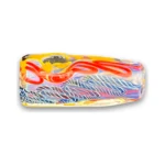 Rectangular Glass Chillum One-Hitter in El Paso, Marbled Color thumbnail
