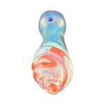 Red Swivel Glass Chillum One-Hitter in El Paso, Twist Design thumbnail