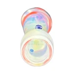 Red Swivel Glass Chillum One-Hitter in El Paso, Twist Design thumbnail