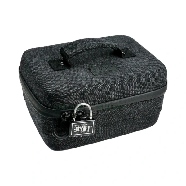 RYOT Small Safe Case smell-proof hard case in El Paso, black carbon-lined case with locking zipper, same-day pickup