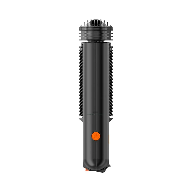 Storz & Bickel Mighty Plus dry herb vaporizer LC display in El Paso showing set and actual temperature, 104 to 410F