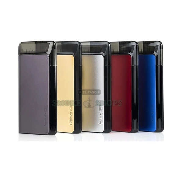 Suorin Air Plus refillable pod vape in black at El Paso Smoke Shops, 22W with a 930mAh battery, same-day pickup