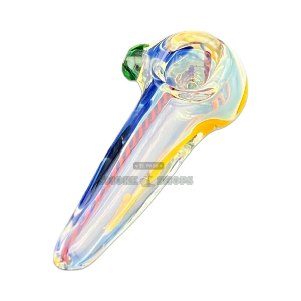 Swirl Lining Cone Shaped Glass Pipe in stock at El Paso Smoke Shop in El Paso for same-day pickup