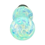 Teal and Green Swirl Glass Chillum One-Hitter in El Paso thumbnail